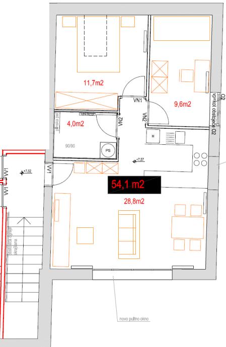 Lokacija stanovanja: Ormož, 54.00 m2 (prodaja)