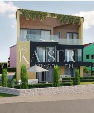 Otok Krk, Krk, dvoetažni apartma v izgradnji, 2 ss, 79 m2 (prodaja)