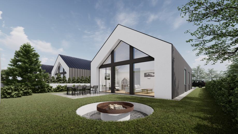Nova pritlična hiša v gradnji vseljiva 2021 (prodaja)