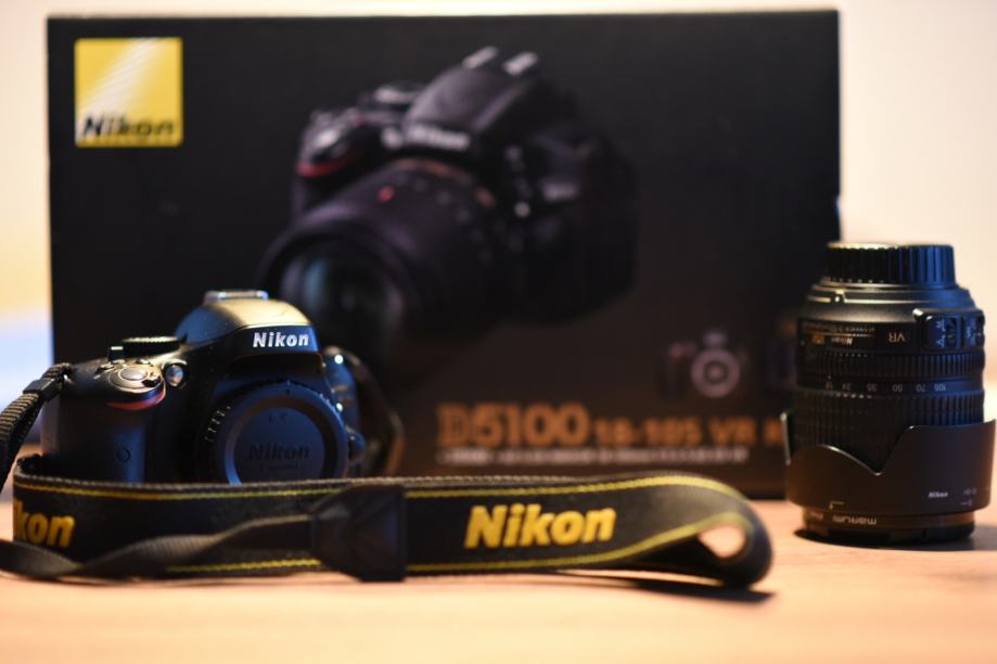 Nikon d5100 + 18-105mm VR KIT +  TORBA