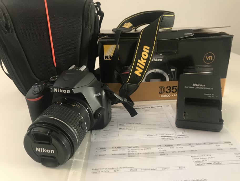 NIKON D3500 + AF-P 18-55VR