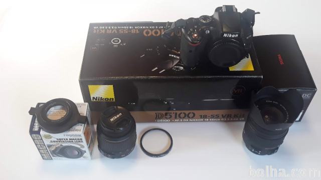Nikon D5100 18-55 VR Kit + Sigma 18-250 mm DC macro OS