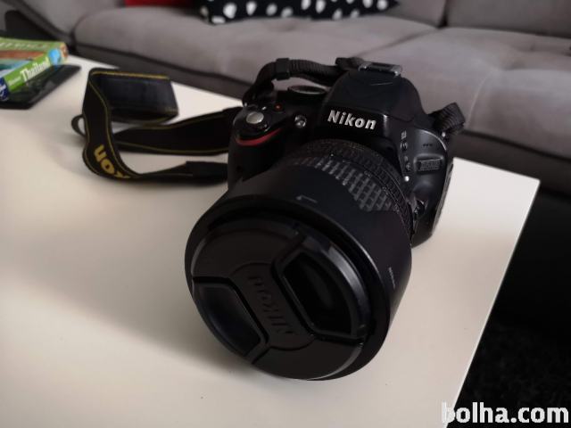 Nikon D5100 + kit objektiv 18-105 + dodatki