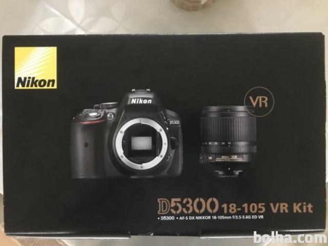 Nikon d5300 18-105 z dodatnim objektivom in ostalo opremo