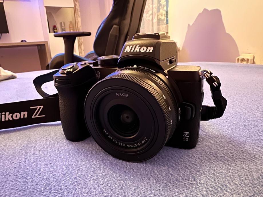 Nikon z50 + kit lens 1650mm