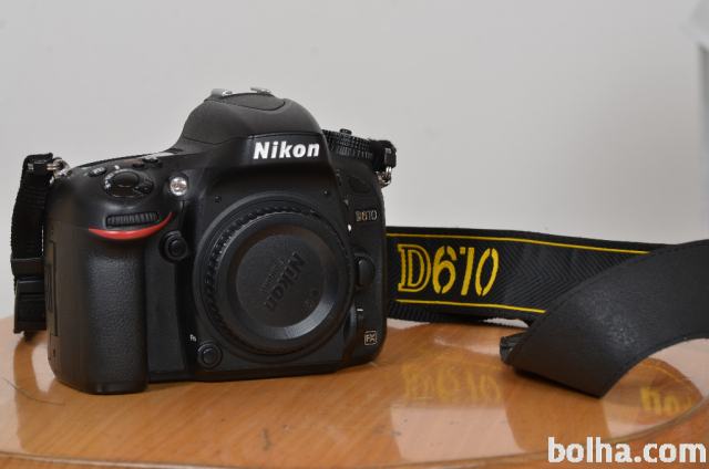 Prodam Nikon D610 body plus baterijsko držalo