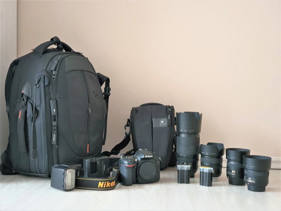 UGODNO Nikon D7100 + 4x objektiv, 2x torba, 2x baterija