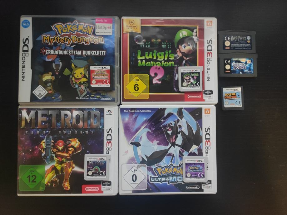 Nintendo DS, 3DS Gameboy Advance GBA igrice: Pokemon, Mario