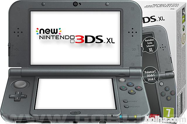 Rabljeno: New Nintendo 3DS XL bel + Face Riders + Target Shooting +...