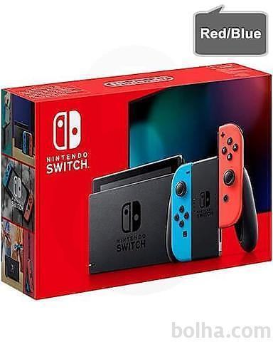 Nintendo Switch v2 z rdečim in modrim (red/blue) Joy-Con kontrolerji