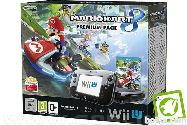 Rabljeno: Nintendo Wii U Premium 32GB + Mario Kart 8 + Animal...
