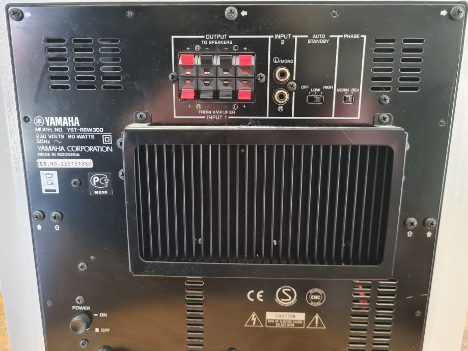 YAMAHA YSTRSW300, aktivni subwoofer, 270W