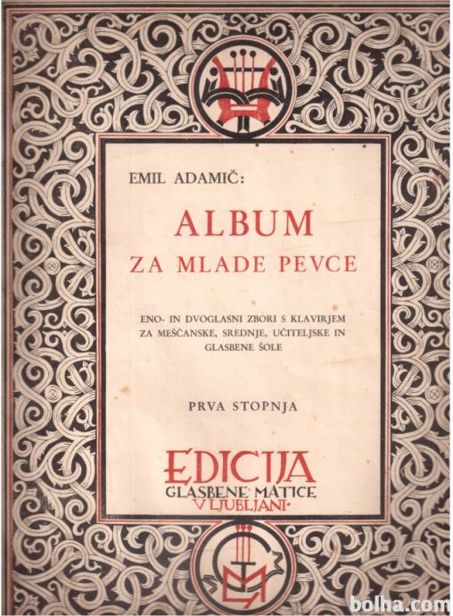 Album za mlade pevce, Emil Adamič