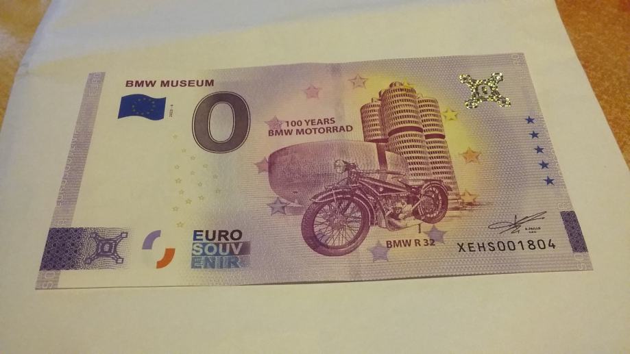 Prodam bankovec 0 € BMW  museum