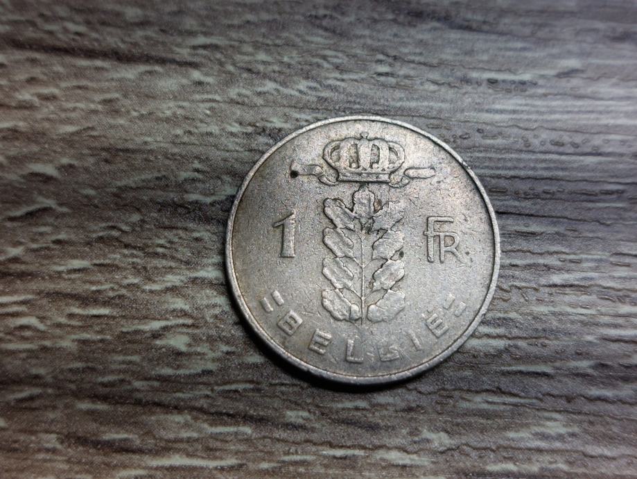 Kovanci-belgija 1 frank 1961