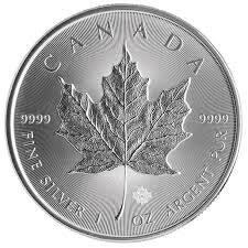 srebrniki kanadski javorjev list