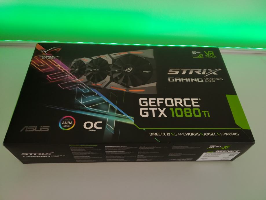 Asus GeForce GTX 1080Ti OC Strix, 11GB GDDR5X WHITE BACKPLATE