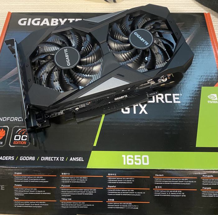 Gigabyte GeForce GTX 1650 D6 WINDFORCE OC 4 GB GDDR6