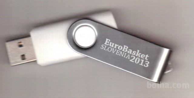 Obesek ter USB ključ Eurobasket 2013. Slovenija, EP, košarka
