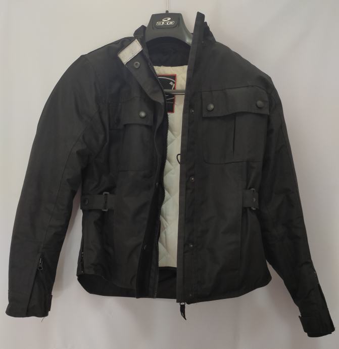 O.J. zimska motoristična jakna (črna) + ščitnik za hrbet