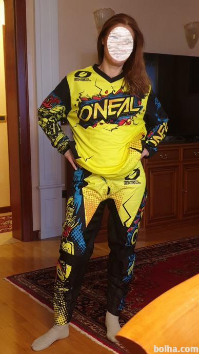 O'NEAL Element VILLAIN Motocross dres Neon rumena št L/34