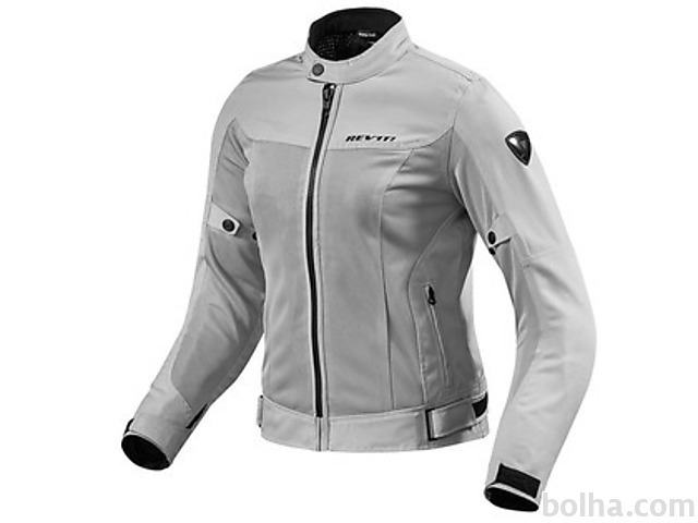 REVIT ECLIPSE Lady srebrna ženska tekstilna motoristična jakna