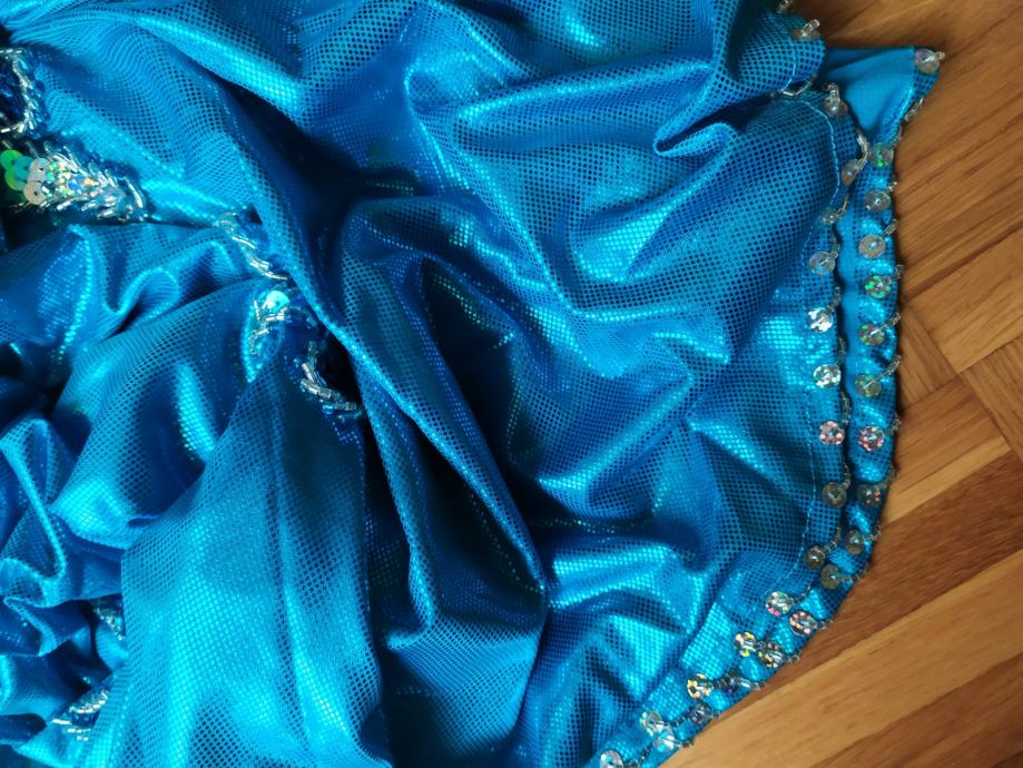 Obleka za orientalski ples (svetlo modra)