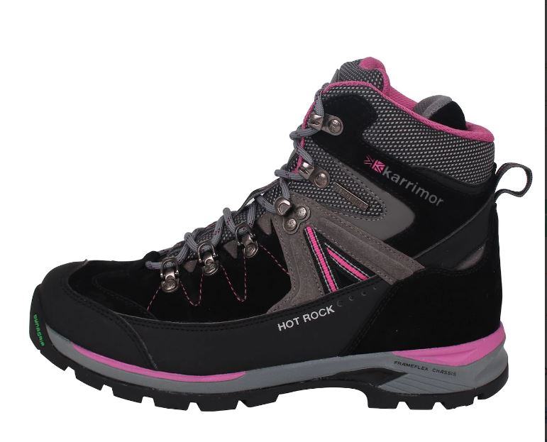 Ženski pohodni čevlji Karrimor Hot Rock, št. 40, black/pink, NOVI!