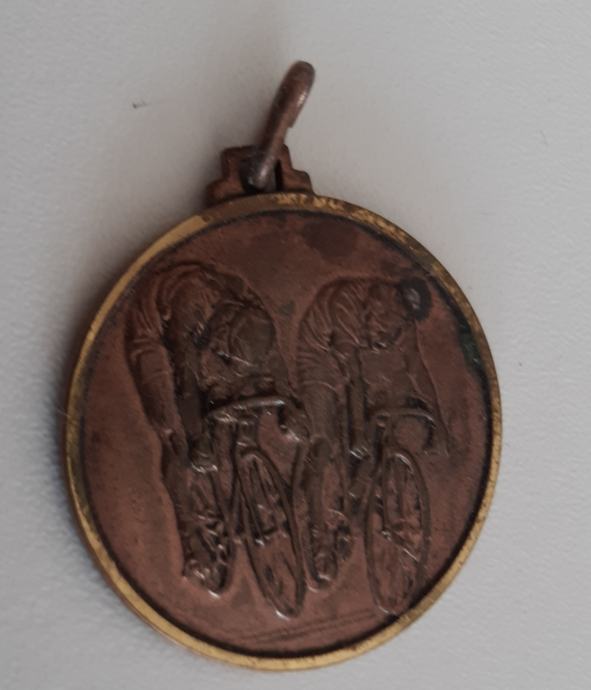 Kolesarska medalja Grosuplje 1977 bronasta