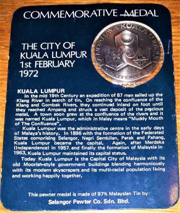 Spominska medalja Kuala Lumpur