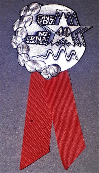Spominska medalja, oznaka ONZ VDV NZ OZNA 1944 - 84