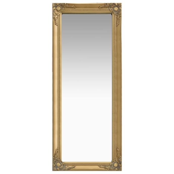 Stensko ogledalo v baročnem stilu 50x120 cm zlato