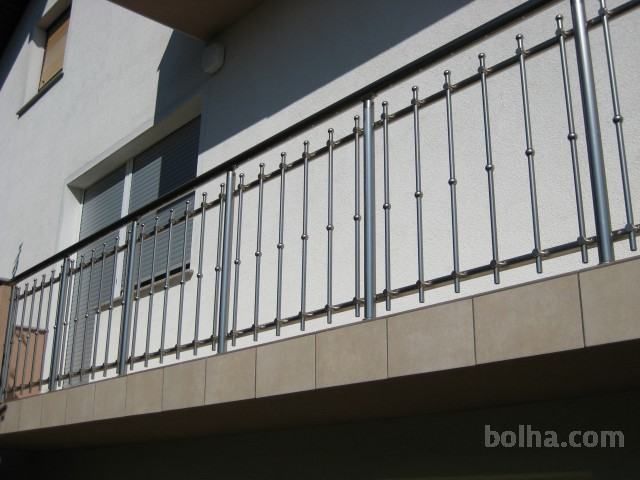 ALU - INOX ograja ARIES za balkon, stopnišče, teraso
