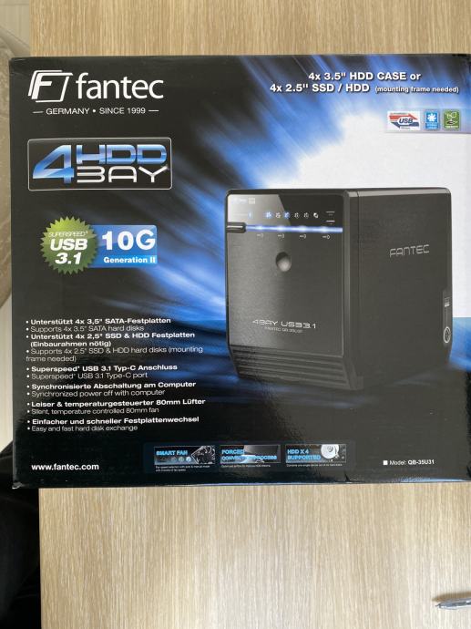 Fantec 4 HDD BAY USB 3.1.