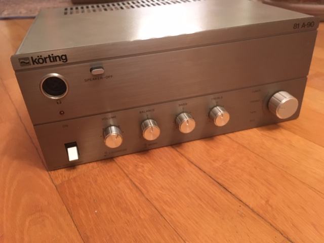 Körting-Amplifier 81 A-90 + zvočniki Gorenje