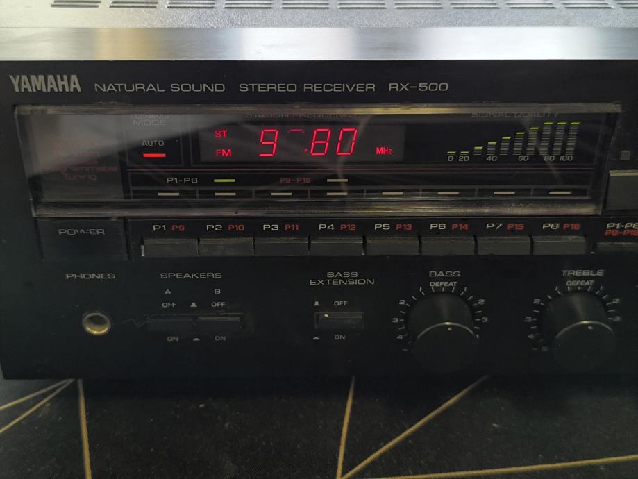 Yamaha Rx500a YAMAHA RX-500, stereo receiver, vintage, okvara
