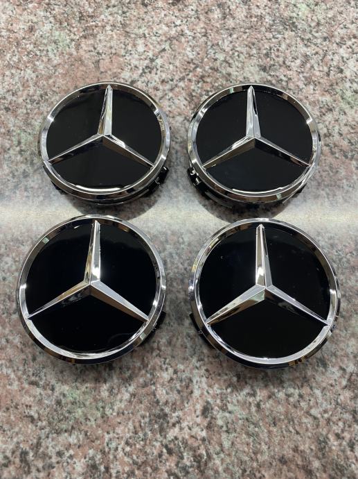 Mercedes 75mm sredinski pokrovčki za ALU platišča NOVO