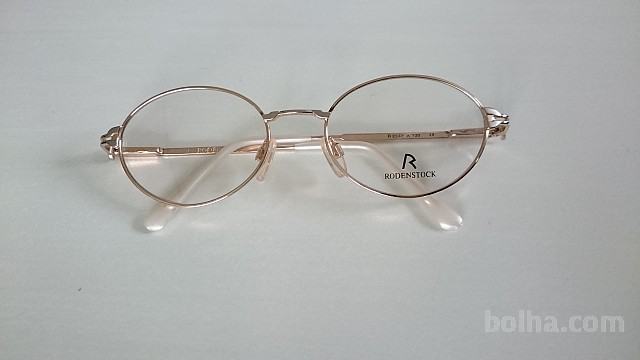 *Trendi vintage korekcijski okvir RODENSTOCK očala zlata - NOVO prodam