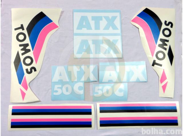 Nalepke Tomos ATX50 veliki set
