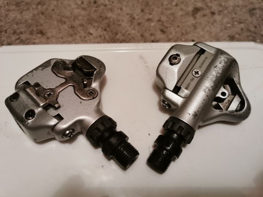 Pédales Shimano SPD PD-A525 - Route - NOS - Blanc - Alliage - Japon - NEUVES