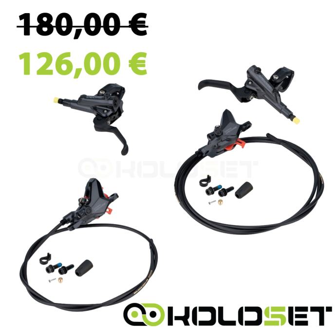thumbnail image 2 of Frenos Shimano Shimano Deore BL-M6100/BR-M6120 I-Spec-EV Disc Brake Lever/Caliper... Shimano Deore Br-m6120 Disc Brake Black Rear Hub 2 of 11