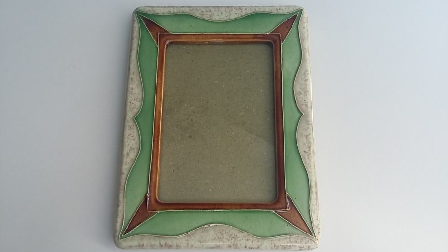 Zastekljen keramični okvir za slike (20 cm x 15 cm)