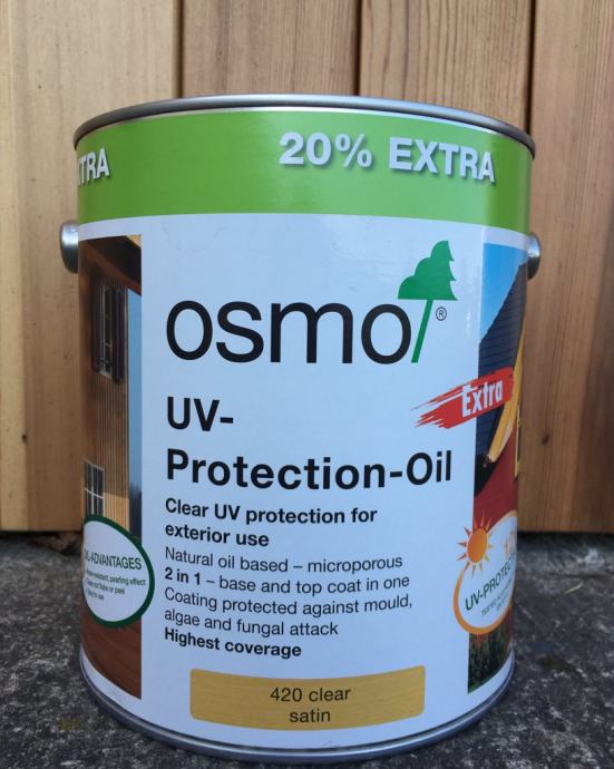 Olio Protettivo Osmo - Protezione Extra Contro Raggi UV Per Legno E Superfici Esterne - Foto 7
