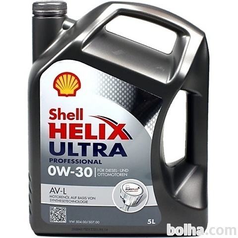 SHELL Helix Ultra Professional AV-L 0W30 5L motorno olje