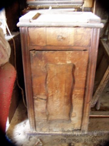 bidermaier nočna omarica višina 87cm, plošča 48x36cm