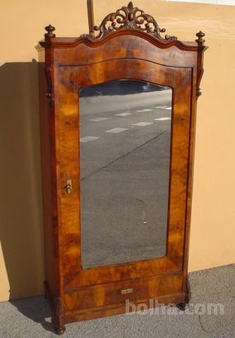 STARINSKA OMARA NEOBAROK Z OGLEDALOM,stara omarica,ogledalo