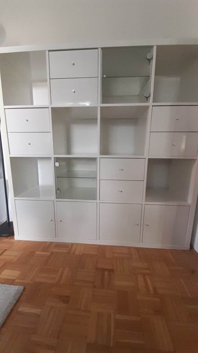 Scaffale IKEA KALLAX 147x147 Cm - Effetto Rovere Tinto Bianco, Modularità E Design Svedese
