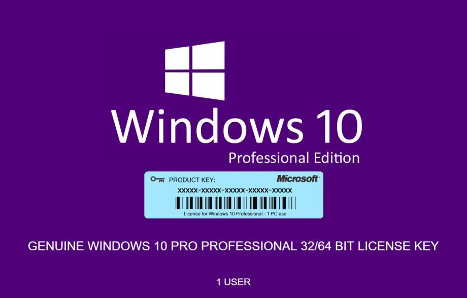 Windows 10 Professional licenca