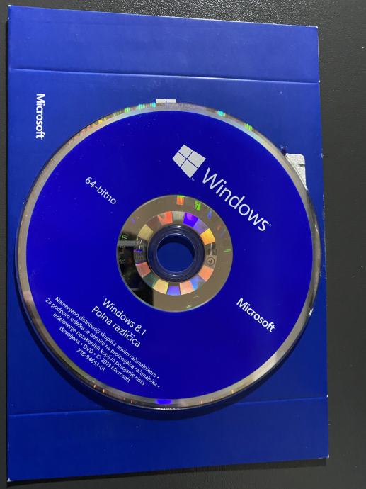 Windows 8.1 CD Original 64bit Slovenski