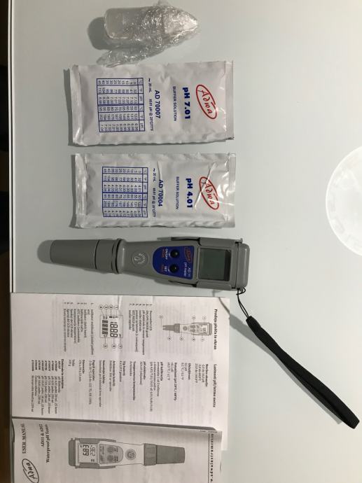 Digitalni pH meter AD11 za vodo in ostale tekočine